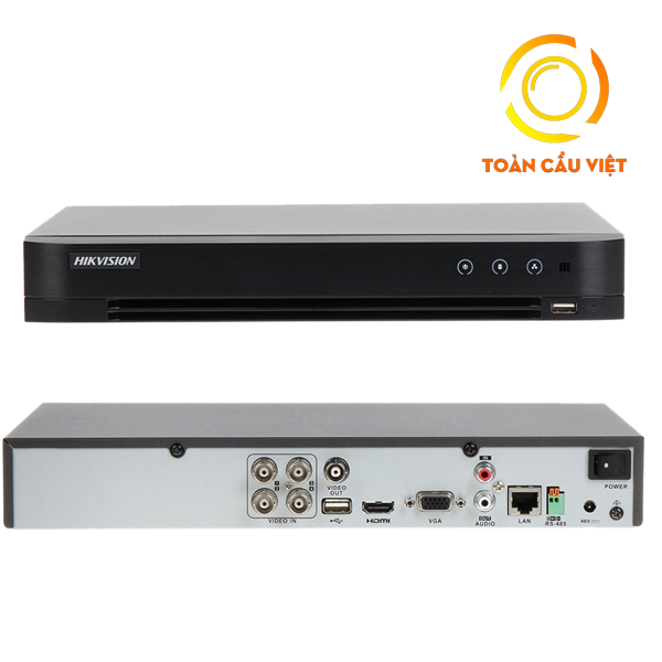 Đầu ghi HYBRID HD-TVI 4 kênh 1080P LITE H.265 Pro+ ( thế hệ TURBO 4.0 ) DS-7204HQHI-K1 (S)