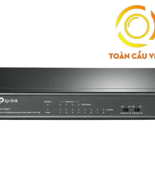 8-port 10/100Mbps with 4-port PoE Switch TP-LINK TL-SF1008LP
