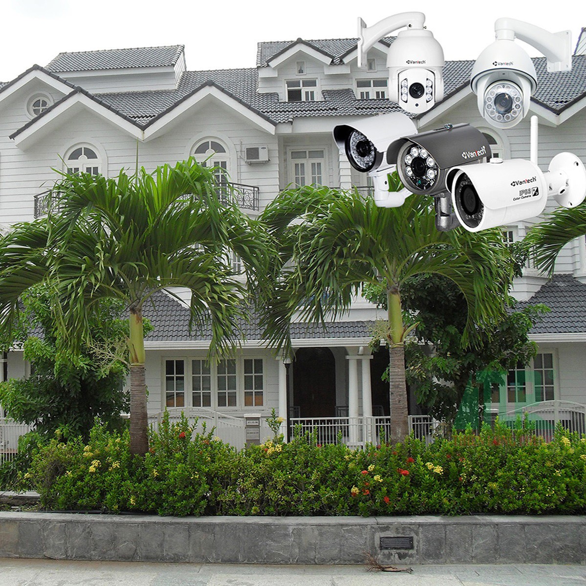 Lắp đặt camera cho biệt thự