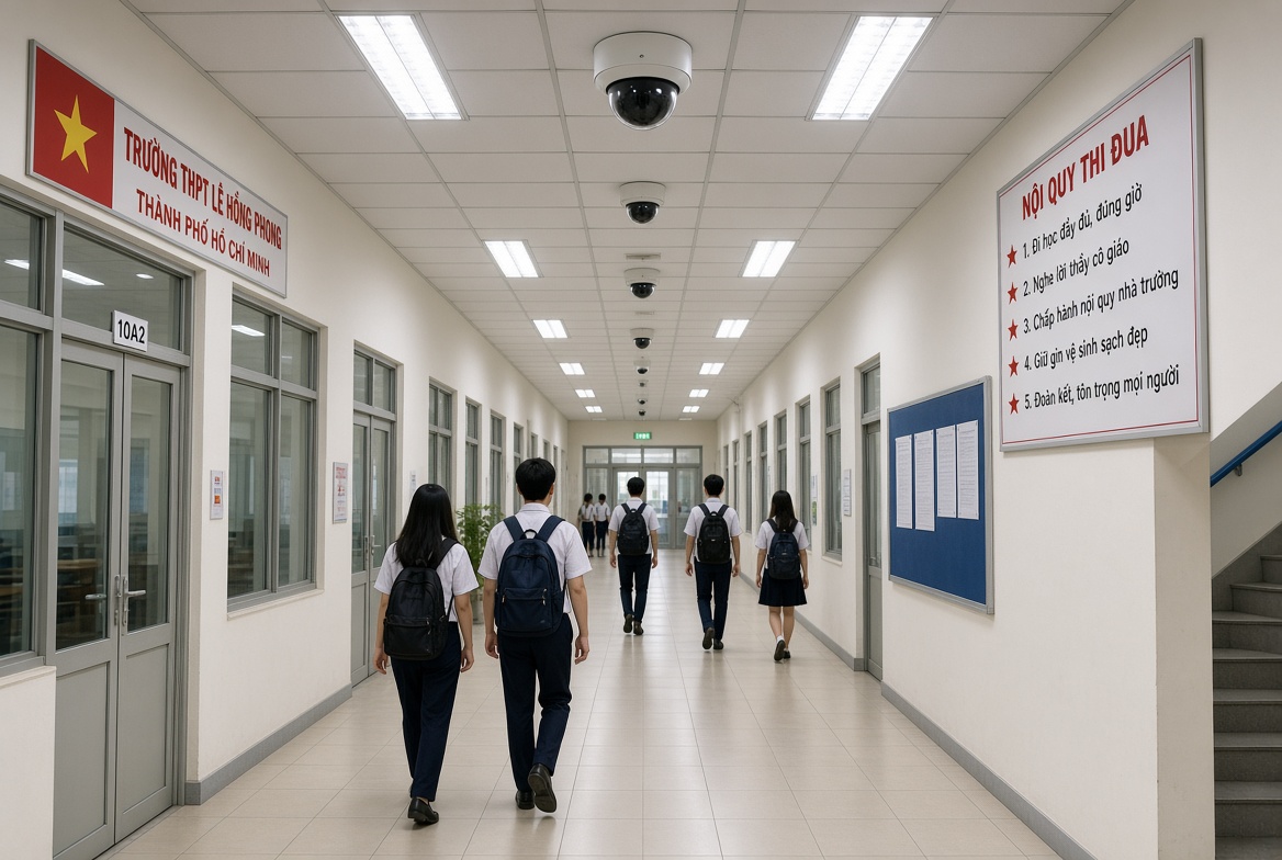 Lắp camera trường học