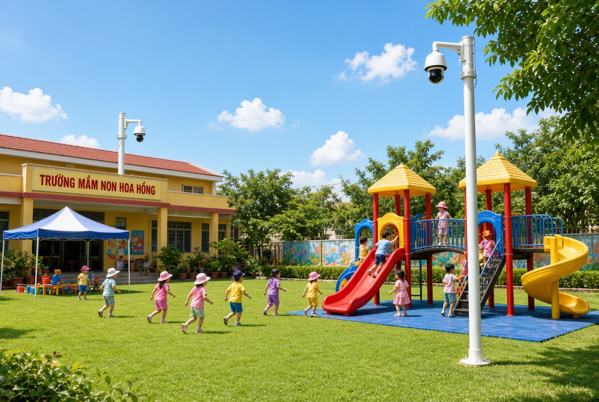 Lắp camera trường mẫu giáo