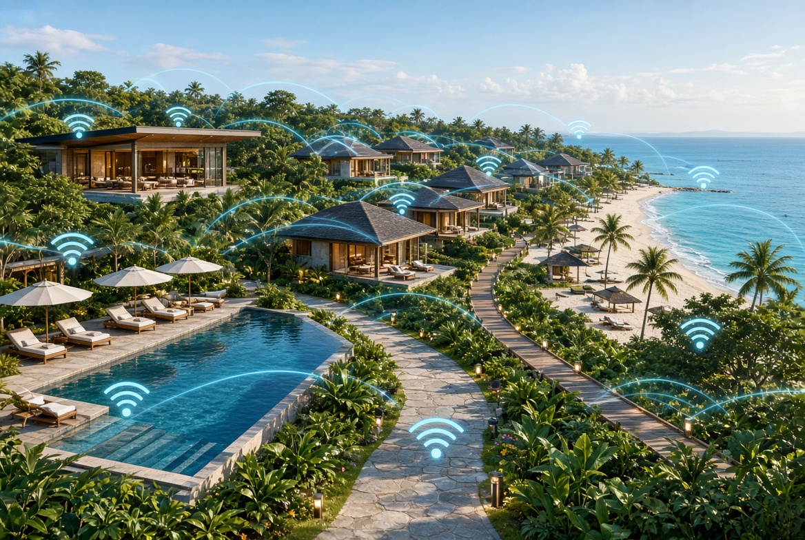 wifi phủ sóng toàn khu resort